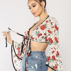 Awesome dot crop top